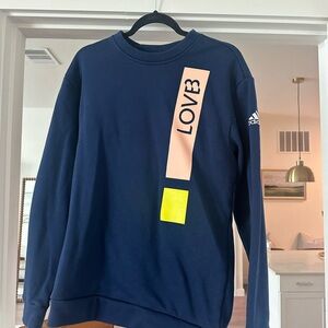 Adidas Navy Blue LOVB League Crewneck